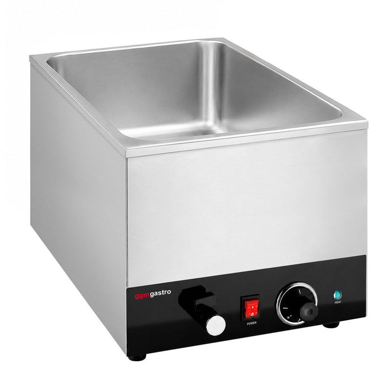 Bemar – elektryczny – GN 1/1 – 1,2 kW – z kranem spustowym – do pojemników o głębokości maks. 200 mm