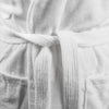 (12 pcs) Bathrobe with Shawl Collar - Size: XXL - White - Velour Outer/Towelling Inner