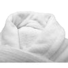 (12 pcs) Bathrobe with Shawl Collar - Size: XXL - White - Velour Outer/Towelling Inner
