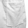 (12 pcs) Bathrobe with Shawl Collar - Size: M - White - Velour Outer/Towelling Inner