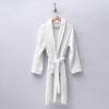 (12 pcs) Bathrobe with Shawl Collar - Size: M - White - Velour Outer/Towelling Inner
