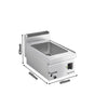 Bemar wodny elektryczny - nastawny - 1,2kW - 1x GN 1/3 + 1x GN 1/2 - z zaworem spustowym