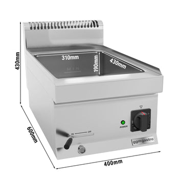 Bemar elektryczny - 1,2 kW - 1x GN 1/3 & GN 1x 1/2 - Prime Gastro