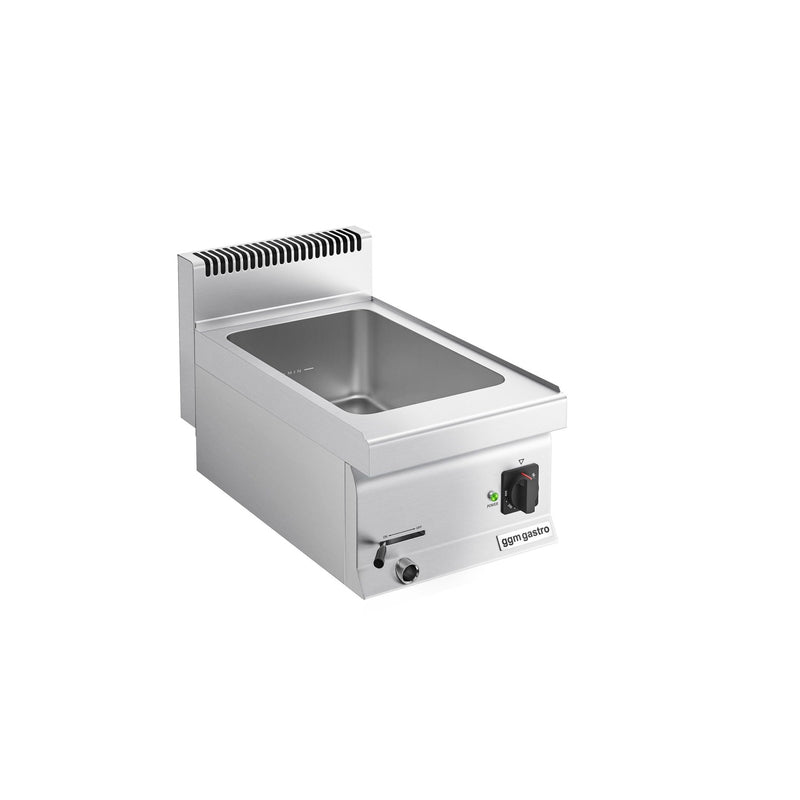 Bemar wodny elektryczny - nastawny - 1,2kW - 1x GN 1/1 lub 2x GN 1/2 - z zaworem spustowym