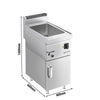 Countertop Bain Marie - GN 1/2 & GN 1/3 - 1,2 kW - incl. Substructure with 1 door - with Drain Tap