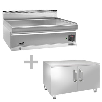 Bemar elektryczny - 2,4 kW - 2x GN 1/1 lub 4x GN 1/2 - włącznie z podstawą z 2 drzwiami - Prime Gastro