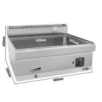 Bemar elektryczny - 2,4 kW - 2x GN 1/1 lub 4x GN 1/2 - Prime Gastro