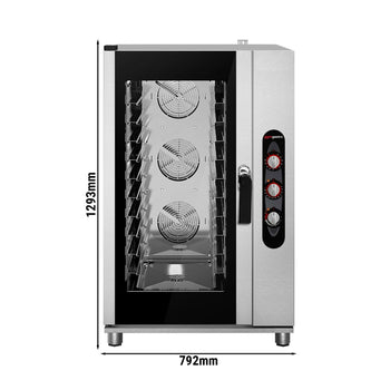 Piec konwekcyjno - parowy piekarniczy - Manualny - 10x EN 600x400