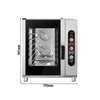 Piec konwekcyjno-parowy piekarniczy – 6x EN 600 x 400 – manualny – seria THEO