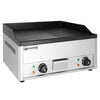 Płyta grillowa elektryczna - 4,4kW - Gładko-ryflowana - Powierzchnia: 600x335mm - nastawna