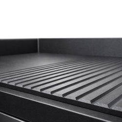 Płyta grillowa elektryczna - 4,4kW - Gładko - ryflowana - Powierzchnia: 600x335mm - nastawna