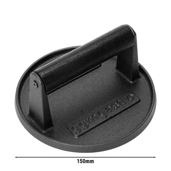 Burgerpresse - Gusseisen - Ø 150mm - glatt