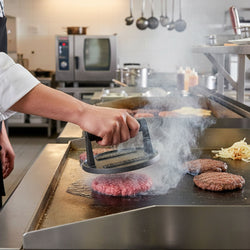 Burgerpresse - Gusseisen - Ø 150mm - glatt