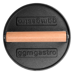 Burgerpresse - Gusseisen - Ø 175mm - gerillt