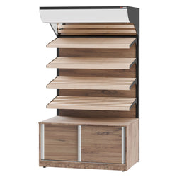 Regał piekarniczy na pieczywo - 1200x820mmx2080mm - z 4 półkami - Czarny