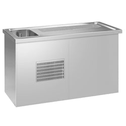Lada barmańska PREMIUM PLUS - 1550x700mm - 1 Drzwi przeszklone & 3 Szuflady