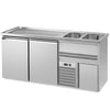 Stół chłodniczy barowy Premium PLUS – 1950 x 700 mm – z 2 drzwiami, zdjęcie 3 z 16