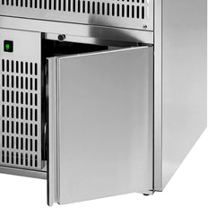 Lada barmańska PREMIUM PLUS - 2500x700mm - 2 Drzwi & 2 Szuflady - z 2 zlewami po prawej