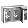 Direct Draw Beer Dispenser / Kegerator PREMIUM - 1550x700mm - Double Glass Doors