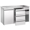 Direct Draw Beer Dispenser / Kegerator PREMIUM - 1550x700mm - 1 Solid Door & 3 Drawers