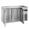 Direct Draw Beer Dispenser / Kegerator PREMIUM - 1550x700mm - Double Glass Doors