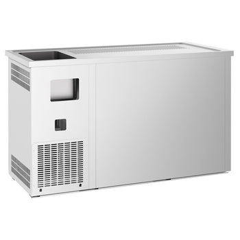 Barowy stół chłodniczy PREMIUM - 1550x700 mm - 1 szklane drzwi & 3 szklane szuflady - Prime Gastro