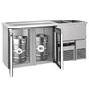 Direct Draw Beer Dispenser / Kegerator PREMIUM - 1950x700mm - Double Glass Doors