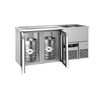 Direct Draw Beer Dispenser / Kegerator PREMIUM - 1950x700mm - Double Glass Doors