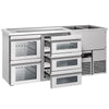 Direct Draw Beer Dispenser / Kegerator PREMIUM - 1950x700mm - 5 Drawers