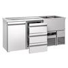 Direct Draw Beer Dispenser / Kegerator PREMIUM - 1950x700mm - 1 Solid Door & 3 Drawers