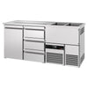 Direct Draw Beer Dispenser / Kegerator PREMIUM - 1950x700mm - 1 Solid Door & 3 Drawers