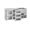 Direct Draw Beer Dispenser / Kegerator PREMIUM - 1950x700mm - 5 Drawers