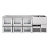 Direct Draw Beer Dispenser / Kegerator PREMIUM - 2500x700mm - 6 Drawers