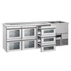 Direct Draw Beer Dispenser / Kegerator PREMIUM - 2500x700mm - 7 Drawers