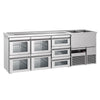 Direct Draw Beer Dispenser / Kegerator PREMIUM - 2500x700mm - 7 Drawers