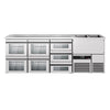 Direct Draw Beer Dispenser / Kegerator PREMIUM - 2500x700mm - 7 Drawers