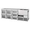 Direct Draw Beer Dispenser / Kegerator PREMIUM - 2500x700mm - 7 Drawers