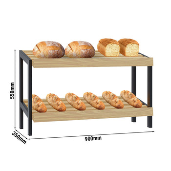 Półka na chleb - 700 mm - z 2 półkami - Prime Gastro