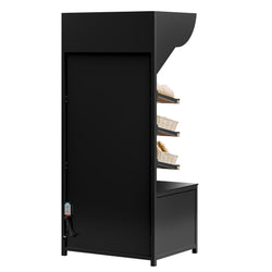 Półka na chleb – MADRID – 900 mm – z 3 półkami – czarny matowy