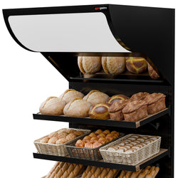 Półka na chleb – MADRID – 900 mm – z 3 półkami – czarny matowy