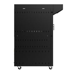 Piec obrotowy elektryczny z nawilżaniem - dotykowy - 1 komora pieczenia - 6x EN 600x400 - Czarny - z okapem & komorą rozrostu - natryskowy