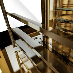 Obrotowy elektryczny piec piekarniczy konwekcyjny - 6x EN 60x40 - Touch - włącznie z piecem do pizzy, garownikiem & garownikiem