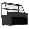 Lada na pieczywo TORONTO – 1800 mm – czarny panel przedni – z 1 półką