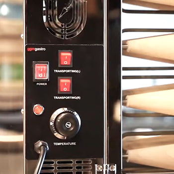 Maszyna do kołaczy węgierskich - 3,5 kW - włącznie z 16 prostymi wałkami do pieczenia - Prime Gastro