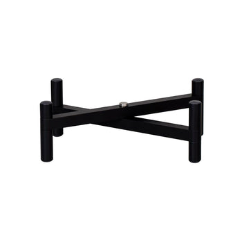 (3 sztuki) Stojak bufetowy - składany - wysokość: 120 mm - czarny - odpowiedni do talerzy i półmisków o średnicy od 210 mm - Prime Gastro