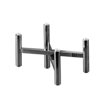 (3 sztuki) Stojaki bufetowe - składane - wysokość: 70 mm - chrom - odpowiednie do talerzy i półmisków od 210 mm - Prime Gastro