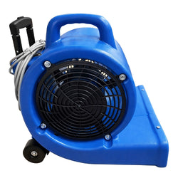 Bodentrockner - 3 Geschwindigkeiten - 850 Watt - Reichweite: 20m - 1350rpm - mit herausziehbarem Handgriff & Rollen