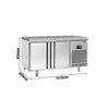 Bakery Counter Freezer PREMIUM PLUS - 1618x800mm - with 2 doors - granite worktop - capacity 420 litres