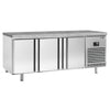 Commercial Counter Freezer Bakery PREMIUM PLUS - 2185x800mm - with 3 doors - granite worktop - capacity 635 litres