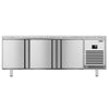 Commercial Counter Freezer Bakery PREMIUM PLUS - 2185x800mm - with 3 doors - granite worktop - capacity 635 litres